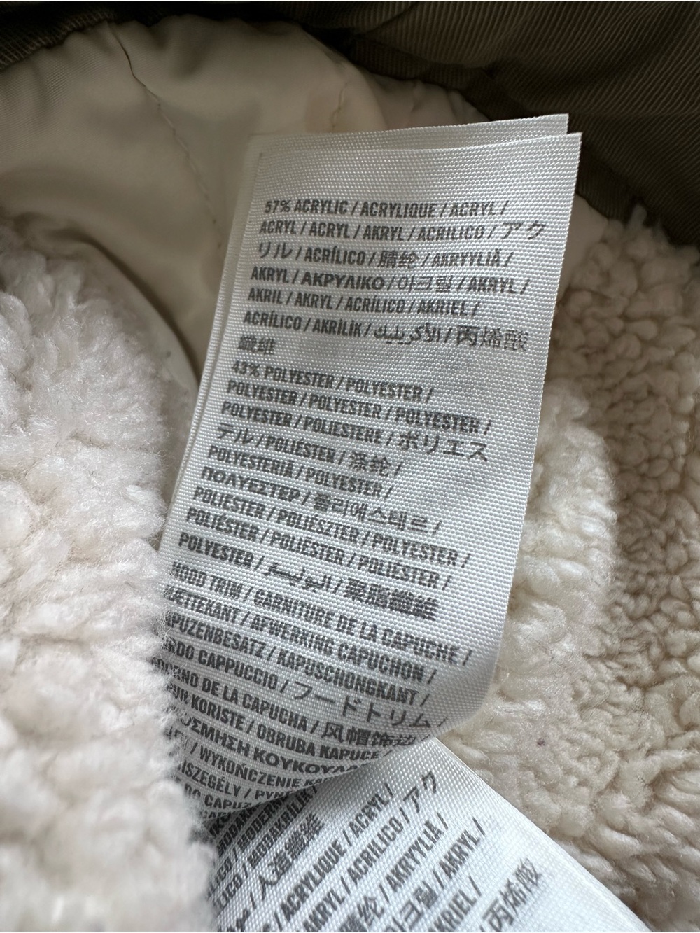 Abercrombie & Fitch Women’s Y2K Sherpa Lined Military Parka Fur Trim Hood Medium - Picture 11 of 16